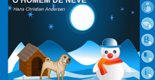 o homem e a neve