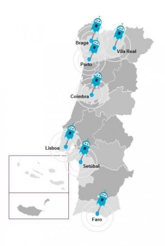 Mapa dos Eventos Regionais